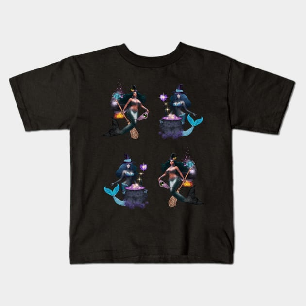 Sea Witch  Sirenas Kids T-Shirt by MGRCLimon